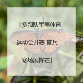 多部队军事体育运动会开赛 官兵赛场展锋芒