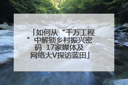 如何从“千万工程”中解锁乡村振兴密码  17家媒体及网络大V探访蓝田