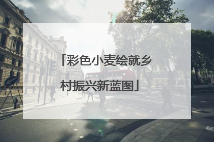 彩色小麦绘就乡村振兴新蓝图
