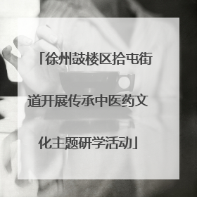 徐州鼓楼区拾屯街道开展传承中医药文化主题研学活动