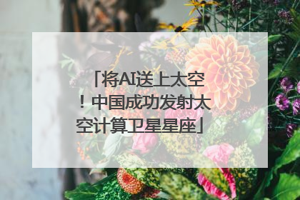 将AI送上太空！中国成功发射太空计算卫星星座