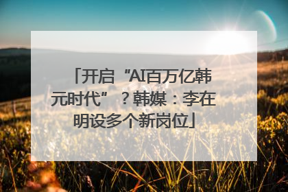 开启“AI百万亿韩元时代”？韩媒：李在明设多个新岗位