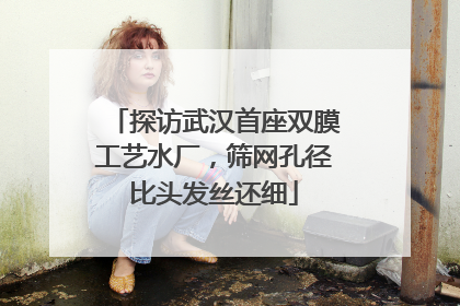 探访武汉首座双膜工艺水厂，筛网孔径比头发丝还细