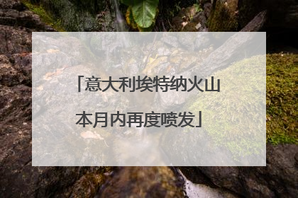 意大利埃特纳火山本月内再度喷发