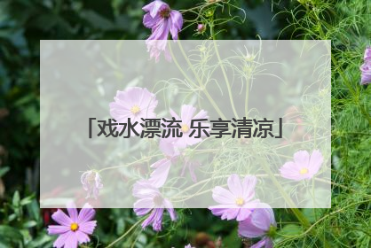 戏水漂流 乐享清凉
