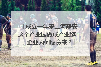 成立一年来上海静安这个产业园做成产业链，企业为何愿意来？