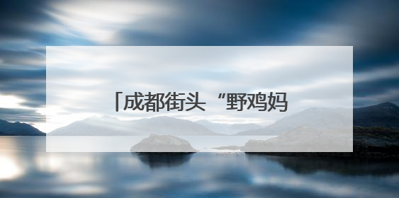 成都街头“野鸡妈妈带崽过马路”，车辆排队让行暖人心