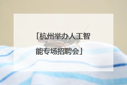 杭州举办人工智能专场招聘会