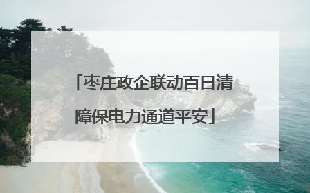 枣庄政企联动百日清障保电力通道平安