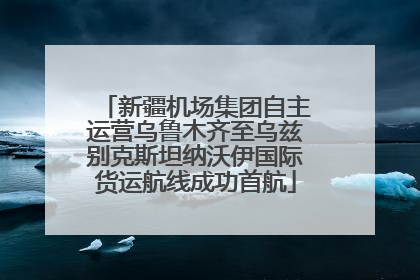 新疆机场集团自主运营乌鲁木齐至乌兹别克斯坦纳沃伊国际货运航线成功首航