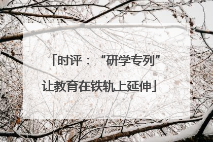 时评：“研学专列”让教育在铁轨上延伸