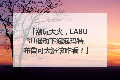 潮玩大火，LABUBU催动下泡泡玛特、布鲁可大涨该咋看？
