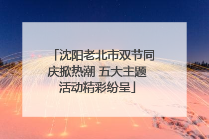 沈阳老北市双节同庆掀热潮 五大主题活动精彩纷呈