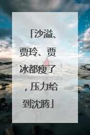 沙溢、贾玲、贾冰都瘦了，压力给到沈腾