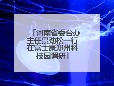 河南省委台办主任景劲松一行在富士康郑州科技园调研