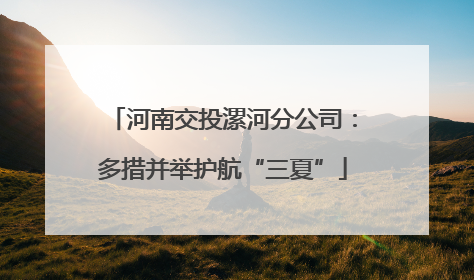河南交投漯河分公司：多措并举护航“三夏”