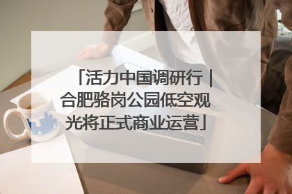 活力中国调研行｜合肥骆岗公园低空观光将正式商业运营