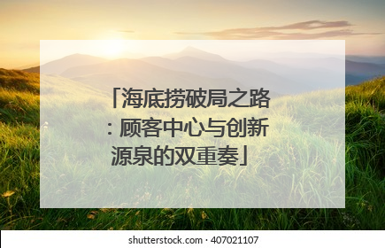 海底捞破局之路：顾客中心与创新源泉的双重奏