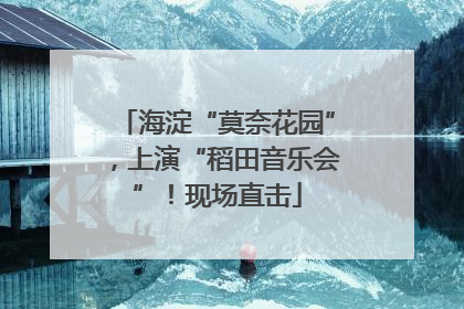 海淀“莫奈花园”，上演“稻田音乐会”！现场直击