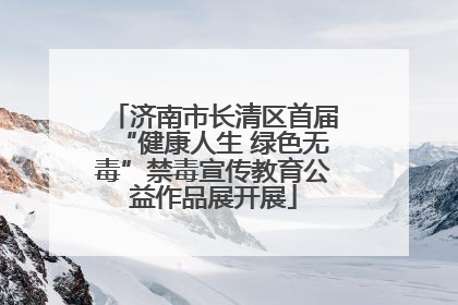 济南市长清区首届“健康人生 绿色无毒”禁毒宣传教育公益作品展开展