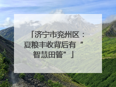 济宁市兖州区：夏粮丰收背后有“智慧田管”