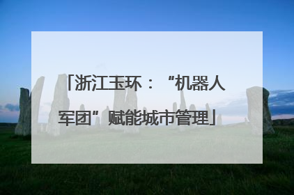 浙江玉环：“机器人军团”赋能城市管理