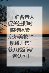 消费者大促关注即时购物体验 京东美妆“现货开售”获八成消费者认可