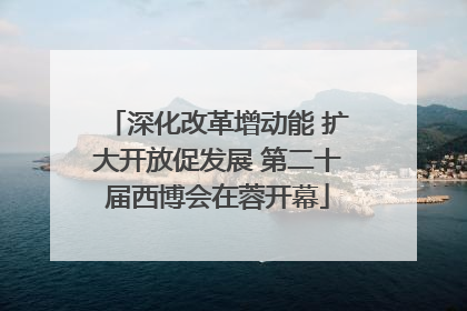 深化改革增动能 扩大开放促发展 第二十届西博会在蓉开幕