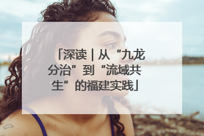 深读｜从“九龙分治”到“流域共生”的福建实践