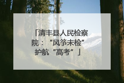 清丰县人民检察院：“风筝未检”护航“高考”