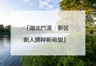 湖北竹溪：新区新人播种新希望