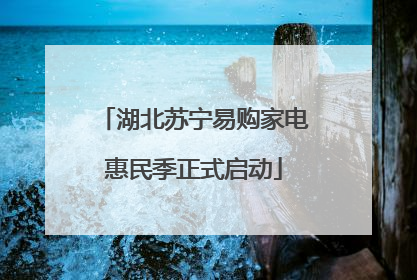 湖北苏宁易购家电惠民季正式启动