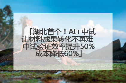 湖北首个！AI+中试让材料成果转化不再难 中试验证效率提升50%成本降低60%