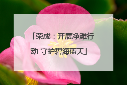 荣成：开展净滩行动 守护碧海蓝天