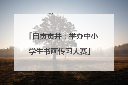 自贡贡井：举办中小学生书画传习大赛
