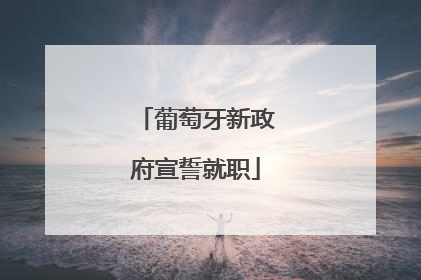 葡萄牙新政府宣誓就职