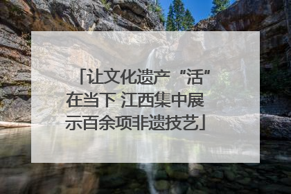 让文化遗产“活”在当下 江西集中展示百余项非遗技艺