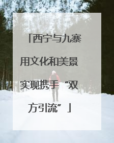 西宁与九寨用文化和美景实现携手“双方引流”