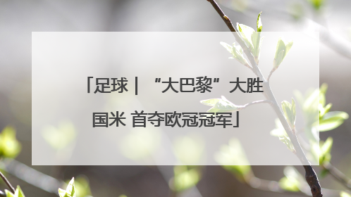 足球｜“大巴黎”大胜国米 首夺欧冠冠军