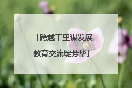 跨越千里谋发展 教育交流绽芳华