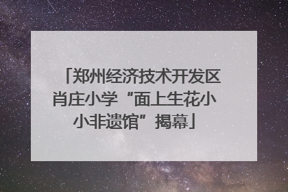 郑州经济技术开发区肖庄小学“面上生花小小非遗馆”揭幕