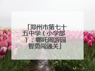 郑州市第七十五中学（小学部）：哪吒闹游园 智勇闯通关