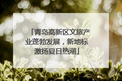 青岛高新区文旅产业蓬勃发展，新地标激扬夏日热潮