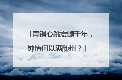 青铜心跳震颤千年，钟情何以满随州？