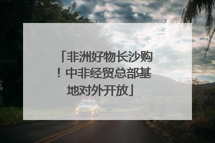 非洲好物长沙购！中非经贸总部基地对外开放