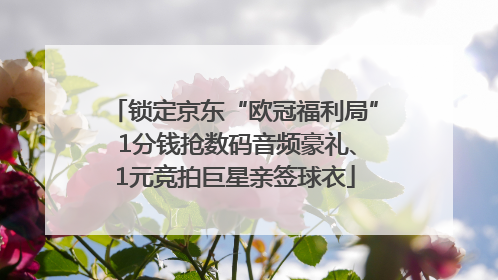 锁定京东“欧冠福利局” 1分钱抢数码音频豪礼、1元竞拍巨星亲签球衣