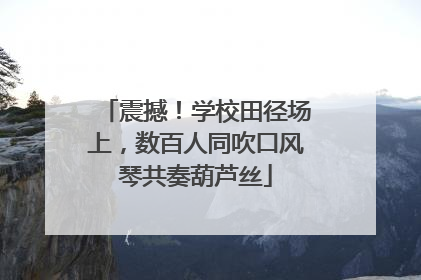 震撼！学校田径场上，数百人同吹口风琴共奏葫芦丝