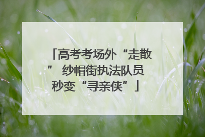 高考考场外“走散” 纱帽街执法队员秒变“寻亲侠”