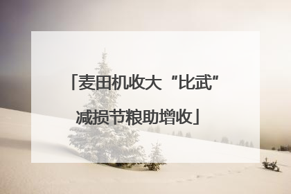 麦田机收大“比武” 减损节粮助增收