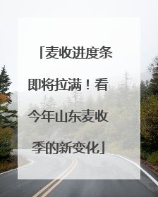 麦收进度条即将拉满！看今年山东麦收季的新变化